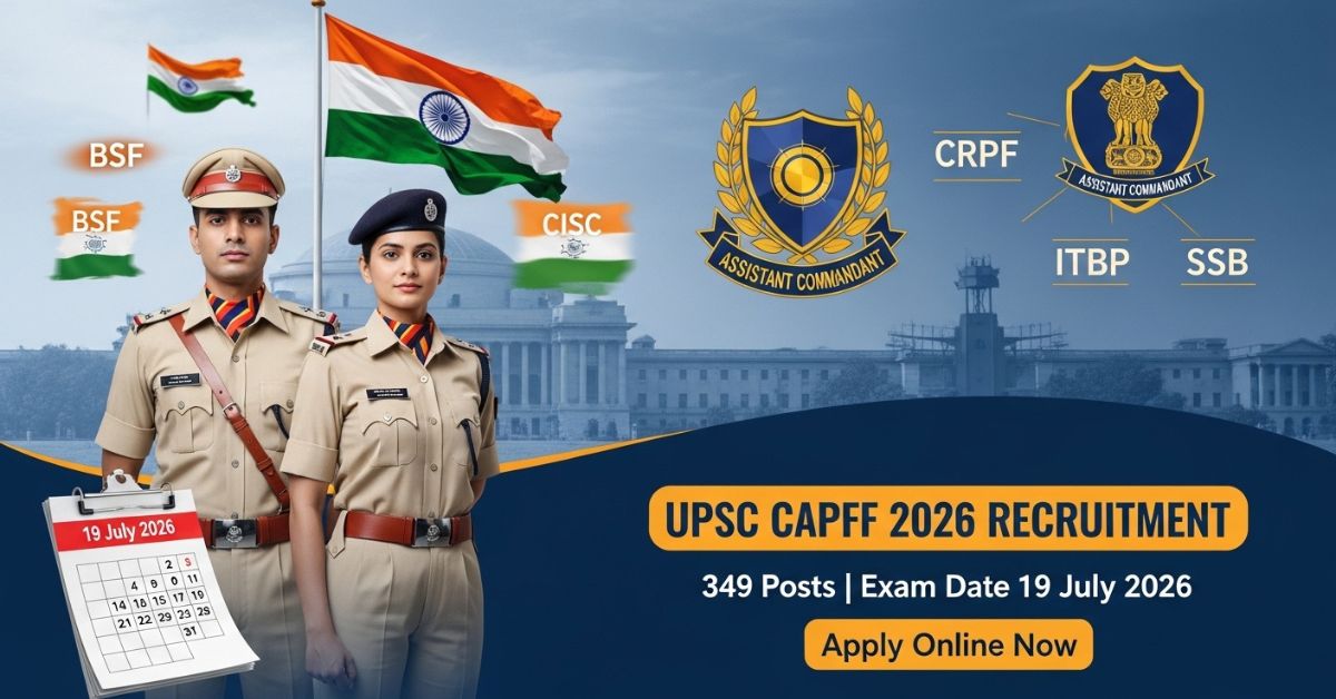 UPSC Combined CAPF 2026 Recruitment