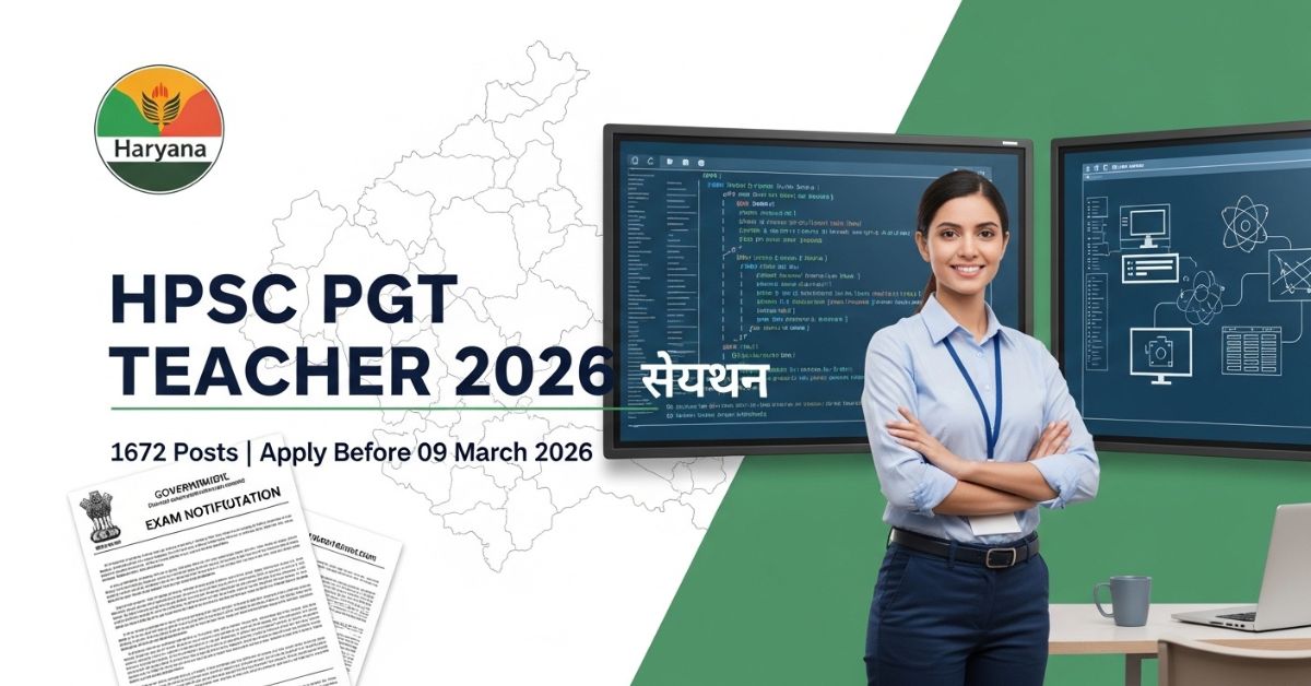 Haryana HPSC PGT Teacher Recruitment 2026