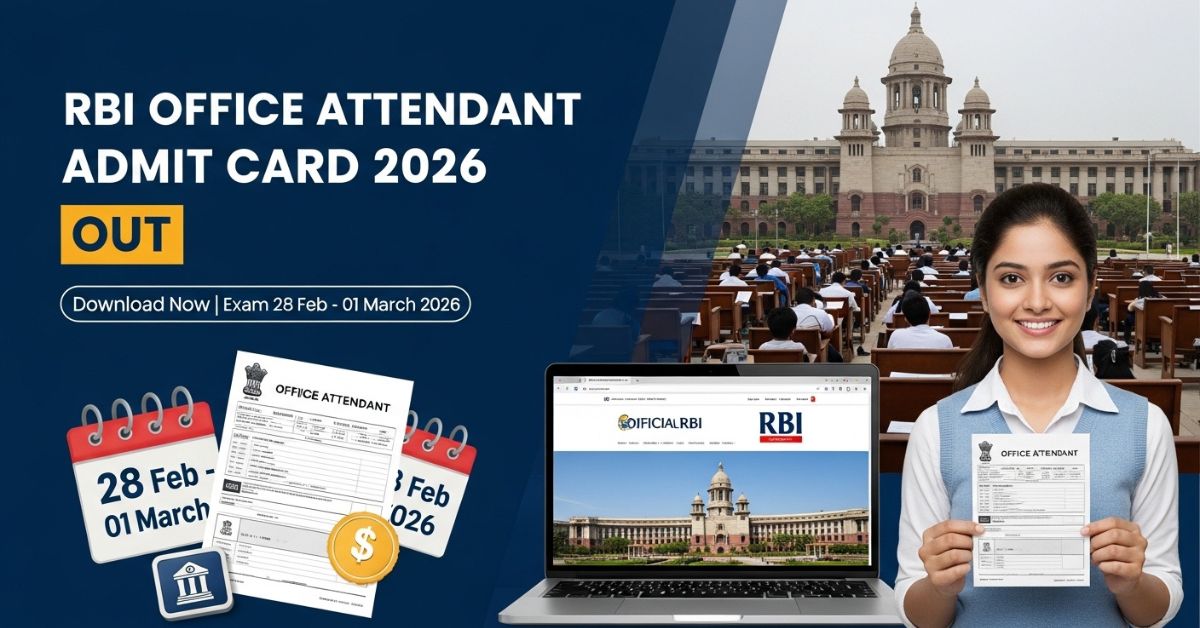 RBI Office Attendant Admit Card 2026