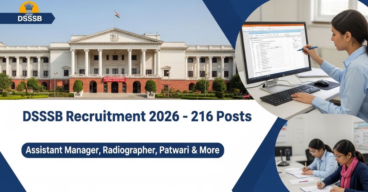 Delhi DSSSB Various Recruitment 2026