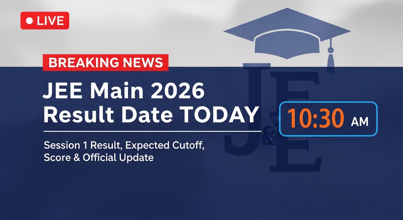 JEE Main 2026 Result Date Today