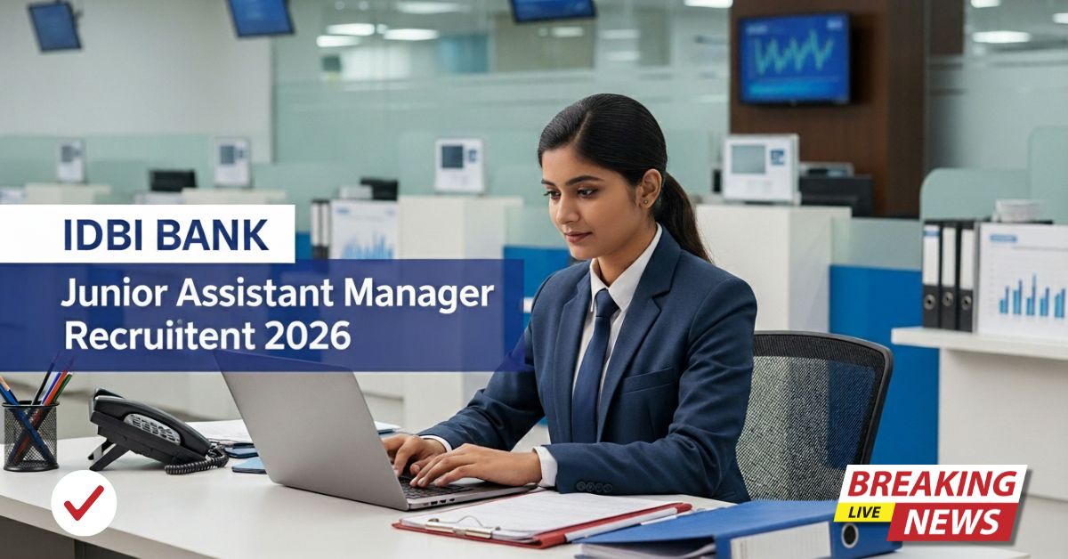 IDBI Bank Junior Assistant Manager Recruitment 2026