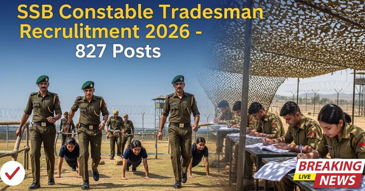SSB Constable Tradesman Recruitment 2026