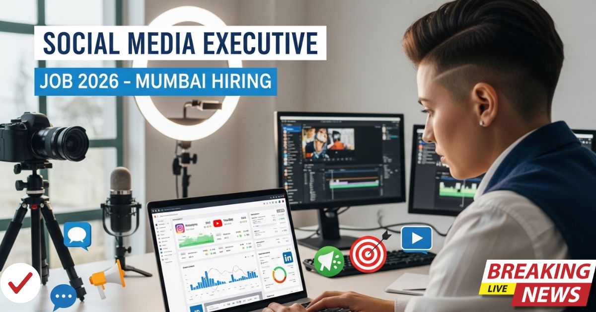 Social Media Executive Job 2026Social Media Executive Job 2026